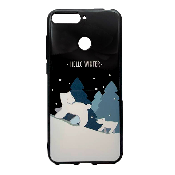 Christmas Case для Huawei Y6 Prime (2018) (ATU-l21)/ Honor 7C  (AUM-L41) / Honor 7A Pro (AUM-L29)  Bear-0